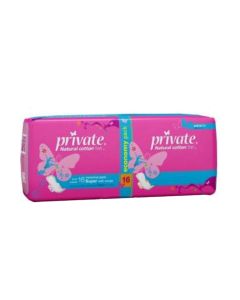 Private Extra Thin Pads Super 16 Pads