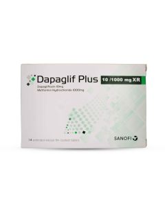Dapaglif Plus 10/1000 Xr 14 Tablets