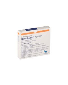 Novorapid 100Iu 3Ml 5 Penfill