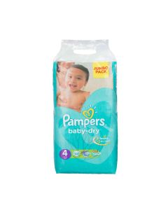 Pampers Baby Dry Diapers 4 Maxi (7-18Kg) 58 Diapers