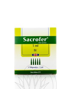 Sacrofer 100Mg 5Ml 5 Ampoules Iv
