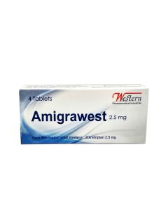 Amigrawest 2.5Mg 4 Tablets