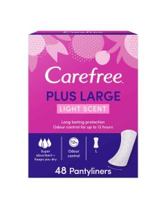 Carefree Plus Large Light Scented 48 Pieces