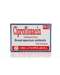 Ciprofloxacin (Organo) 500Mg 10 Tablets
