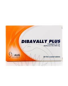 Dibavally Plus 50/1000Mg 28 Tablets
