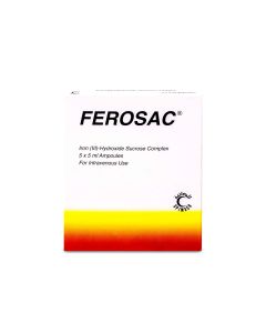 Ferosac 100Mg/5Ml 5 Ampoule