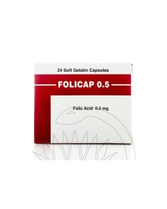 Folicap 0.5Mg 24 Capsules