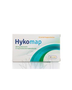 Hykomap 100Mg/2.5Mg 10 Suppositories