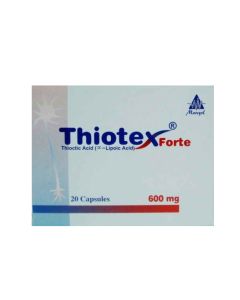 Thiotex Forte 600Mg 20 Capsules