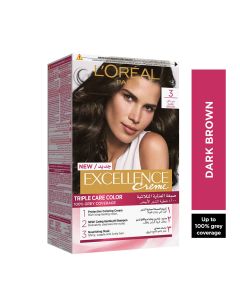 Loreal Excellence Creme Hair Color - 3 Dark Chestnut Brown