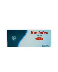 Baclofen 25Mg 20 Tablets