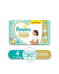 Pampers Premium Care 4 (9-18Kg) 80 Diapers