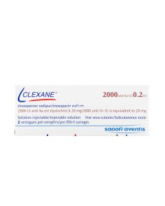 Clexane 20Mg/0.2Ml 2 Prefilled Syringes