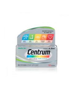 Centrum Silver +50 With Lutein 100 Tablets