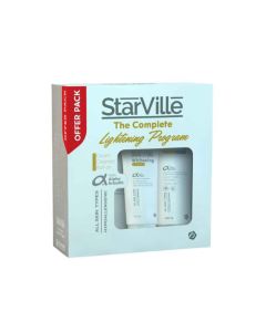 Starville Facial Cleanser + Whitening Cream + Whitening Deodorant Roll On