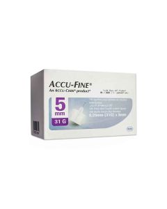 Accu Fine Insulin Pen Needles 5Mm 100 Pieces