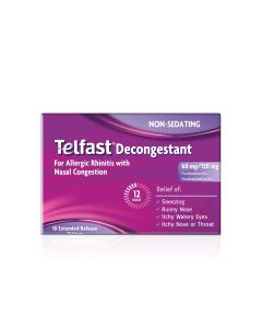 Telfast Decongestant 10 Tablets