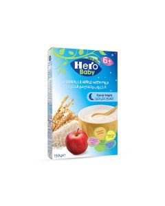 Hero Baby Good Night 8 Cereal & Apple With Milk 150Gm