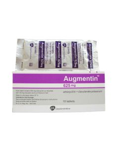 Augmentin 625Mg 10 Tablets