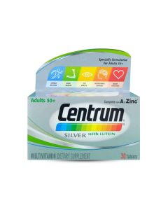Centrum Silver +50 With Lutein 30 Tablets