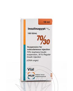 Insulinagypt 70/30 100Iu 10Ml 1 Vial