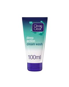 Clean&Clear Deep Action Cream Wash 100Ml