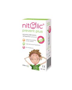 Nitolic Prevent Plus A.Lice Spray 50Ml