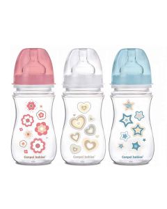 كانبول زجاجات مضادة للمغص عنق عريض من عمر الولادة - 240 مل - 35/226